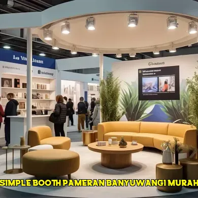 simple booth pameran banyuwangi murah